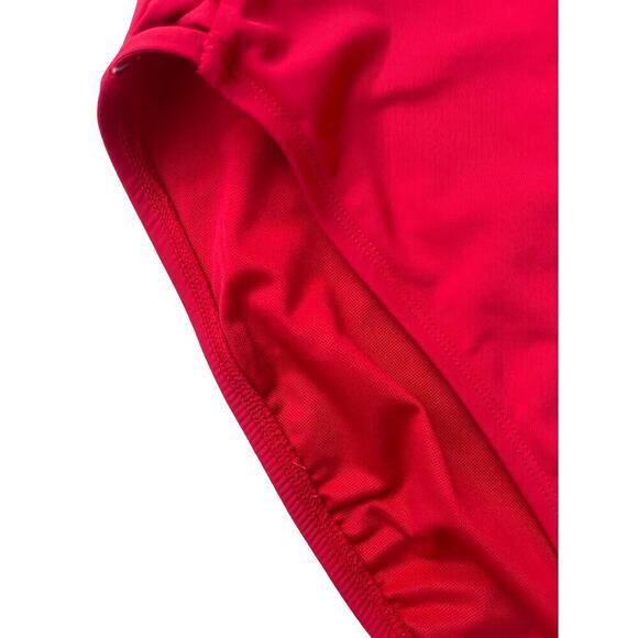 Bleu Rod Beattie Red Americana One Piece Swimsuit Side Back Lace Down Detail - 8 - Picture 7 of 12